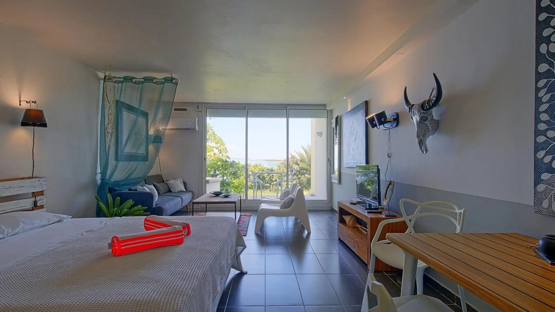 Charmant Studio Avec Piscine Et Clim A Mont Vernon, St-Martin - Fr-1-734-32 Cul de Sac Appartamento