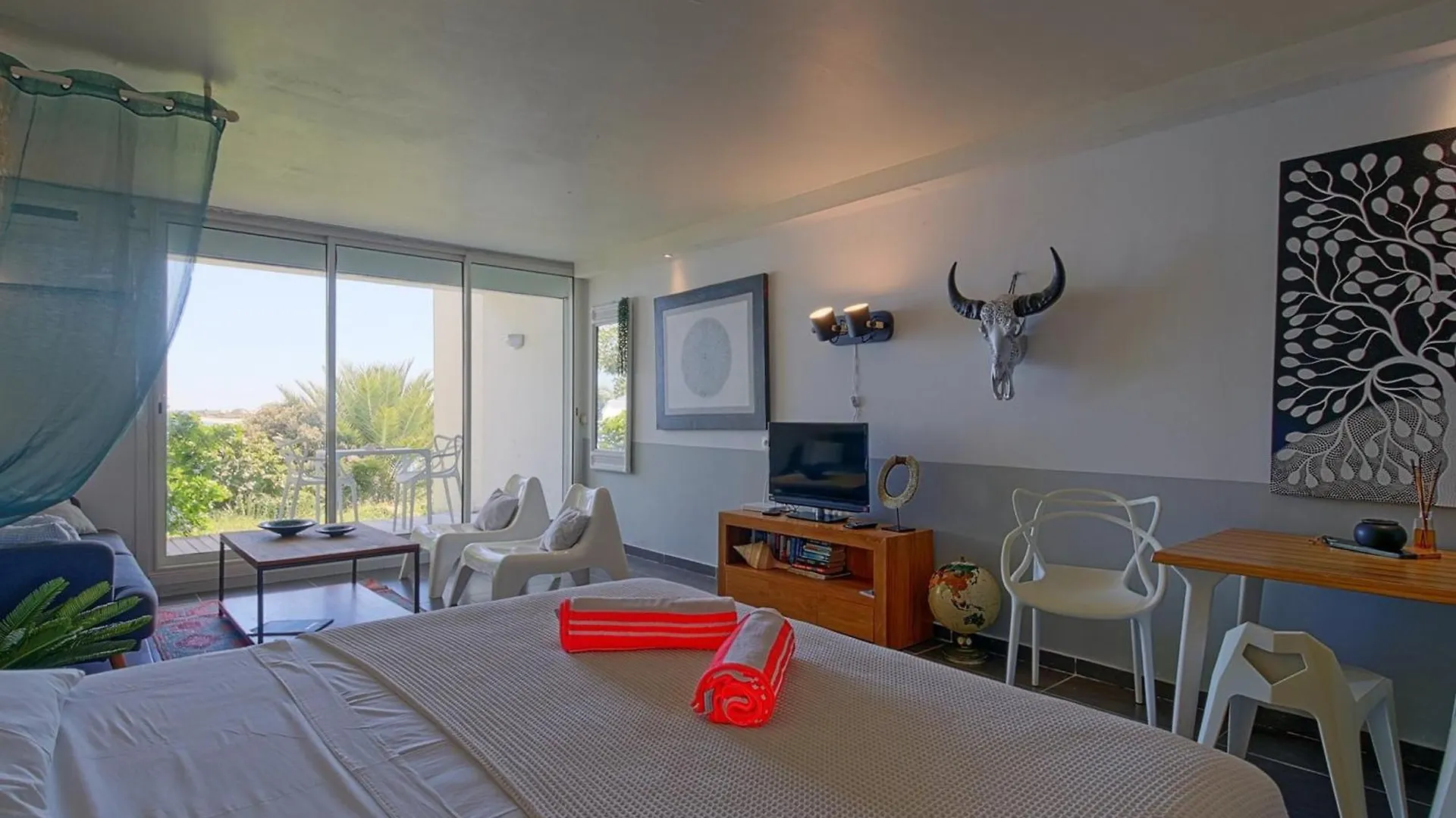 Charmant Studio Avec Piscine Et Clim A Mont Vernon, St-Martin - Fr-1-734-32 Cul de Sac